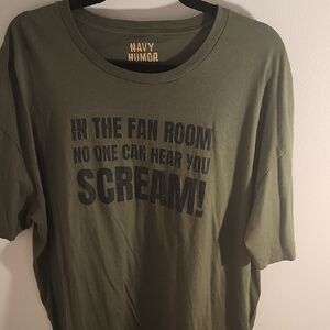 Olive Green Graphic T-Shirt